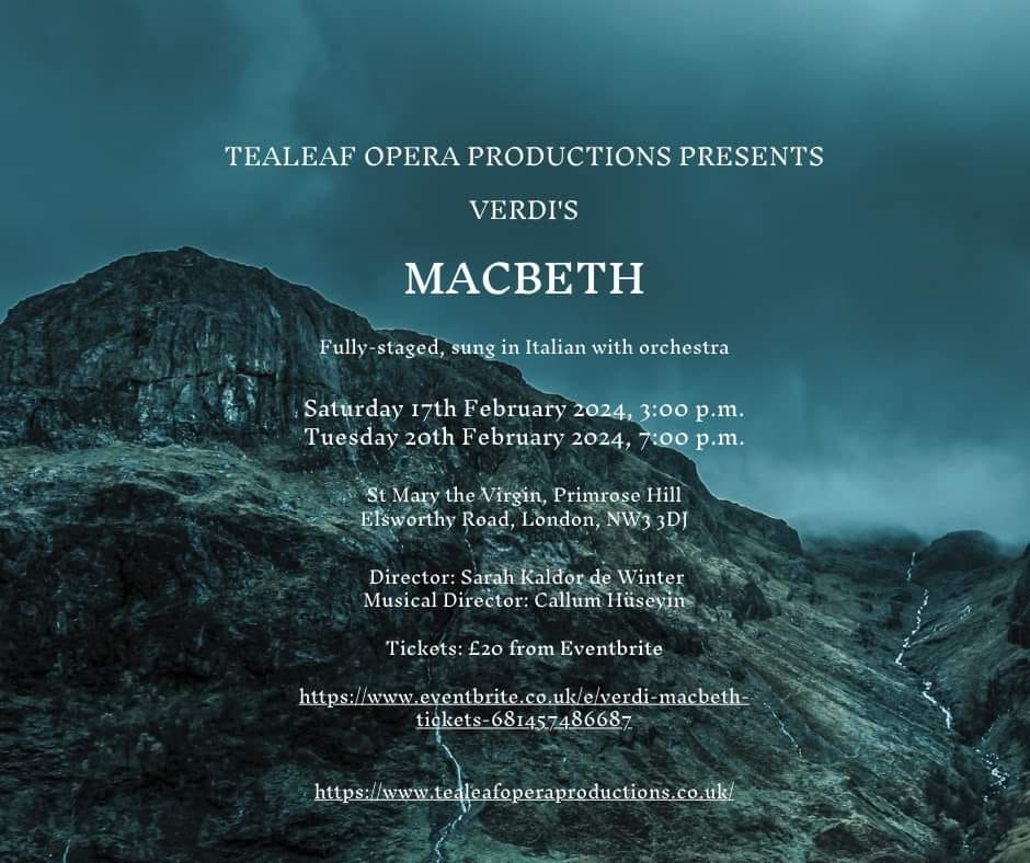 Tealeaf Opera Macbeth Verdi 2024